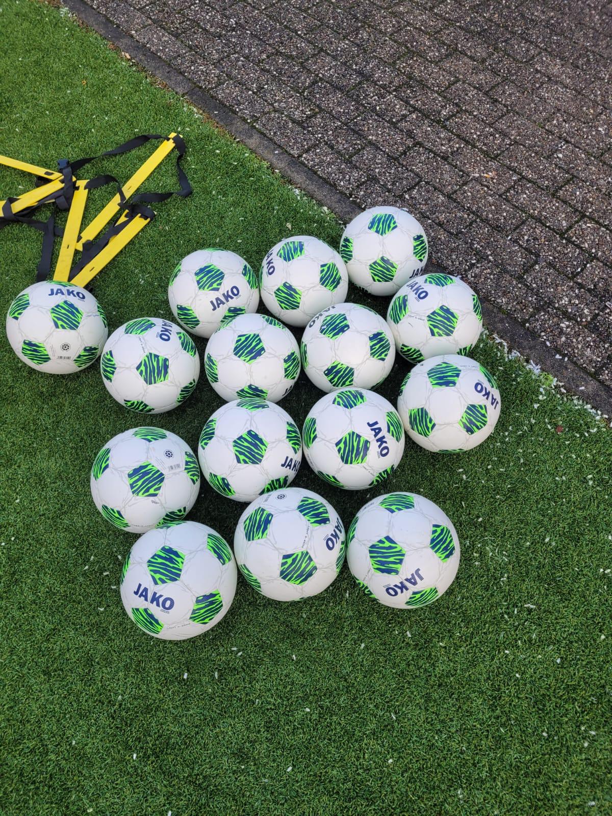 Fußbälle und Trainingsmaterial im Fußballcamp